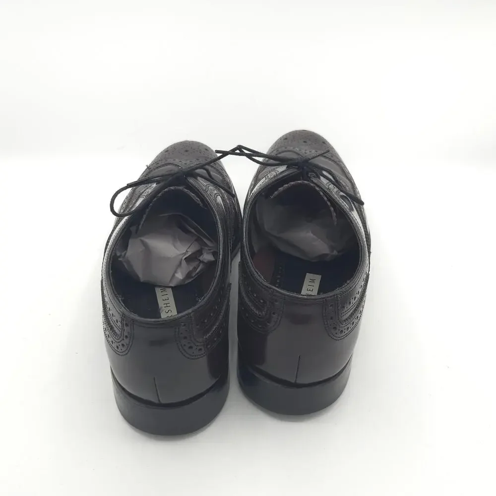 Florsheim Lexington Men's Size 8 Wingtip Oxfords Burgundy Leather